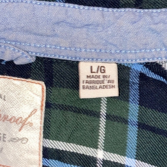 Green and Blue Plaid Button Up - Picture 5 of 5